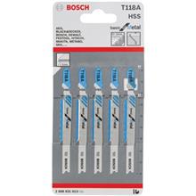 تیغ اره عمودبر فلز بوش مدل T118A بسته 5 عددی Bosch T118A Basic for Metal Jigsaw Blade 5PCS